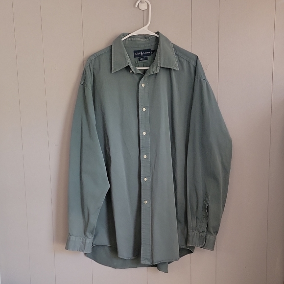 Ralph Lauren Other - Ralph Lauren Men's Shirt XL Green Denim Cotton Button Down